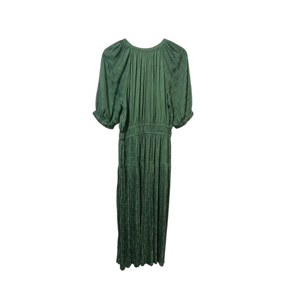 Current Air Pleated Dress Women's Size Medium Green - Picture 3 of 8
